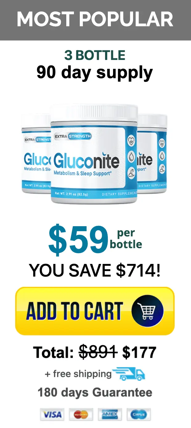 GlucoNite 3 bottle price